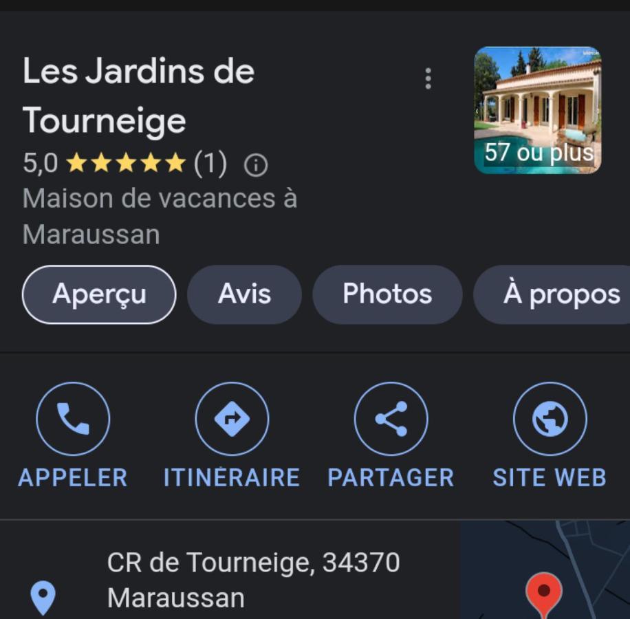 "Le Mas" Les Jardins De Tourneige Maraussan Exterior foto